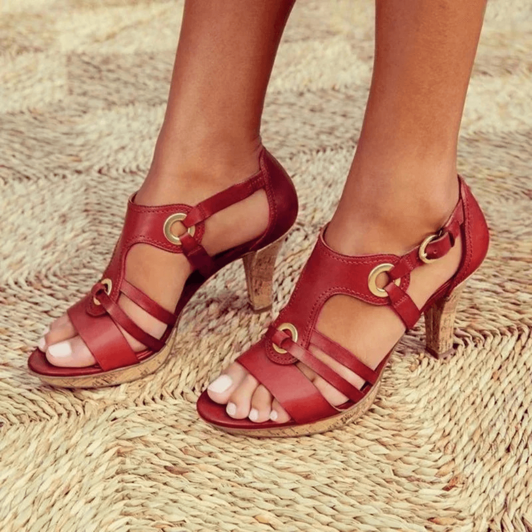Sandalias de tacón cómodas