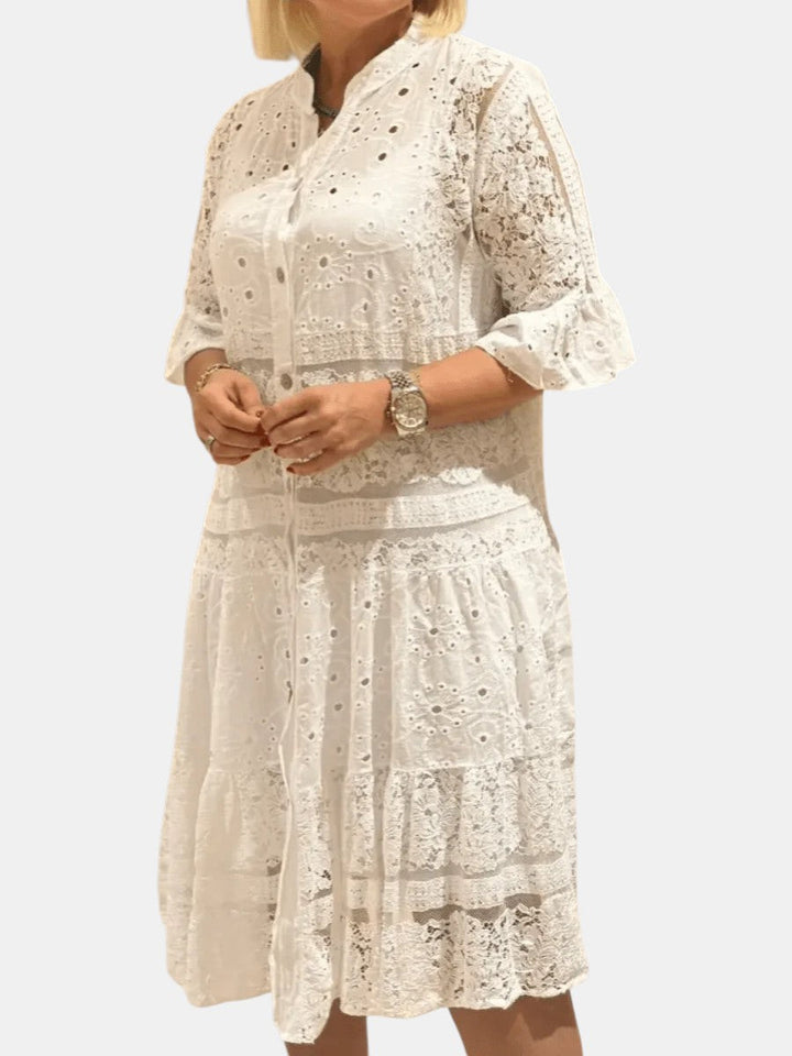 Cherylann™ | Vestido midi floral