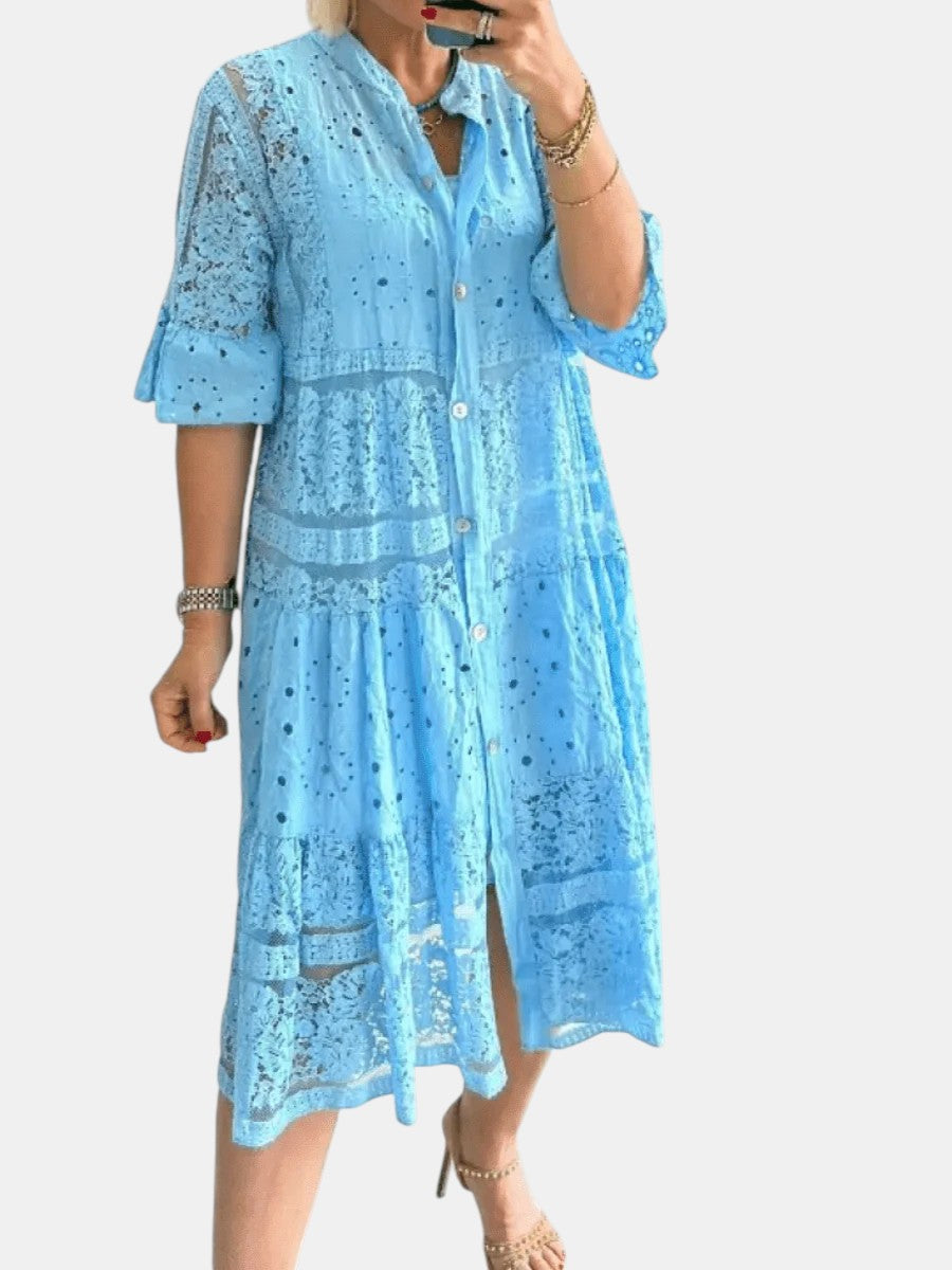 Cherylann™ | Vestido midi floral