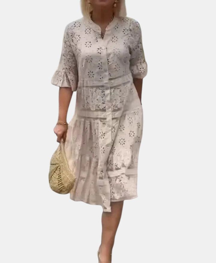Cherylann™ | Vestido midi floral