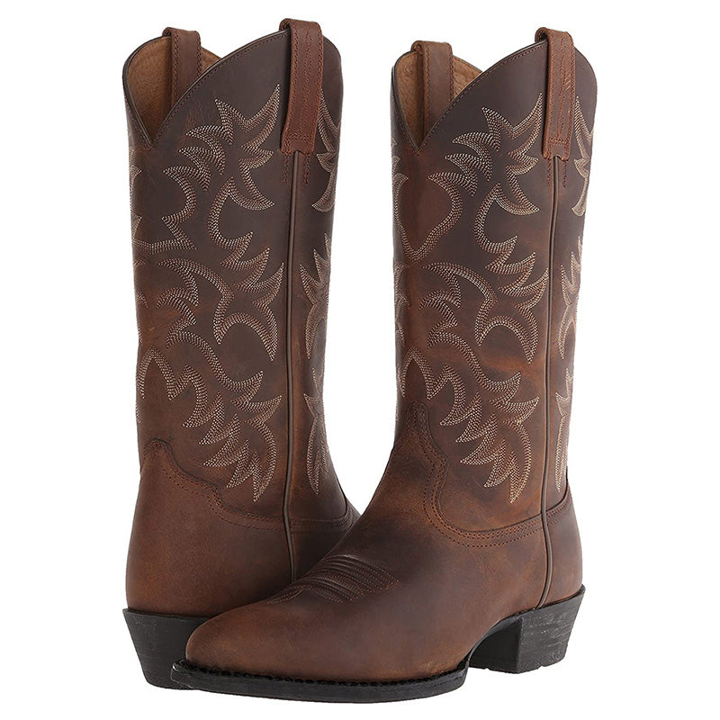 Women’s Classic Western Boots with Embroidery