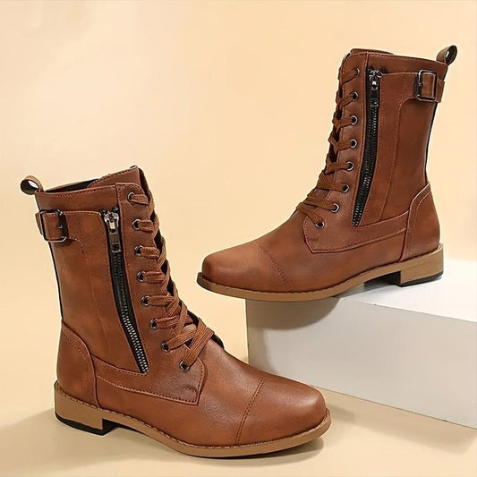 Women's Side-Zip Combat Boots