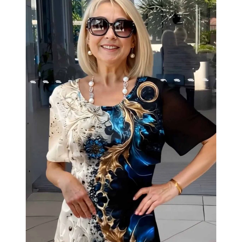 Vestido Estampado Holgado
