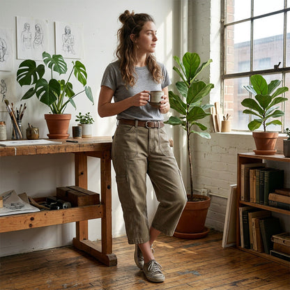 Cassia | Comfortable Cargo Capri Pants