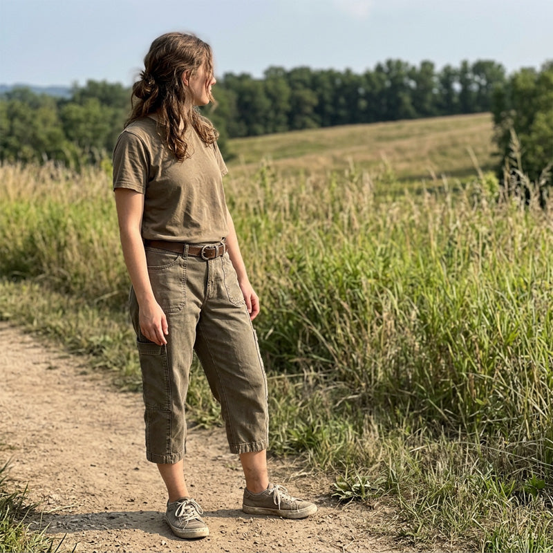 Cassia | Comfortable Cargo Capri Pants