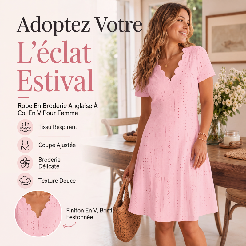 Colette | Elegant Eyelet Lace Midi Dress