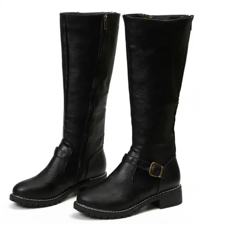 Stylish Women's Knee-High Leather Boots