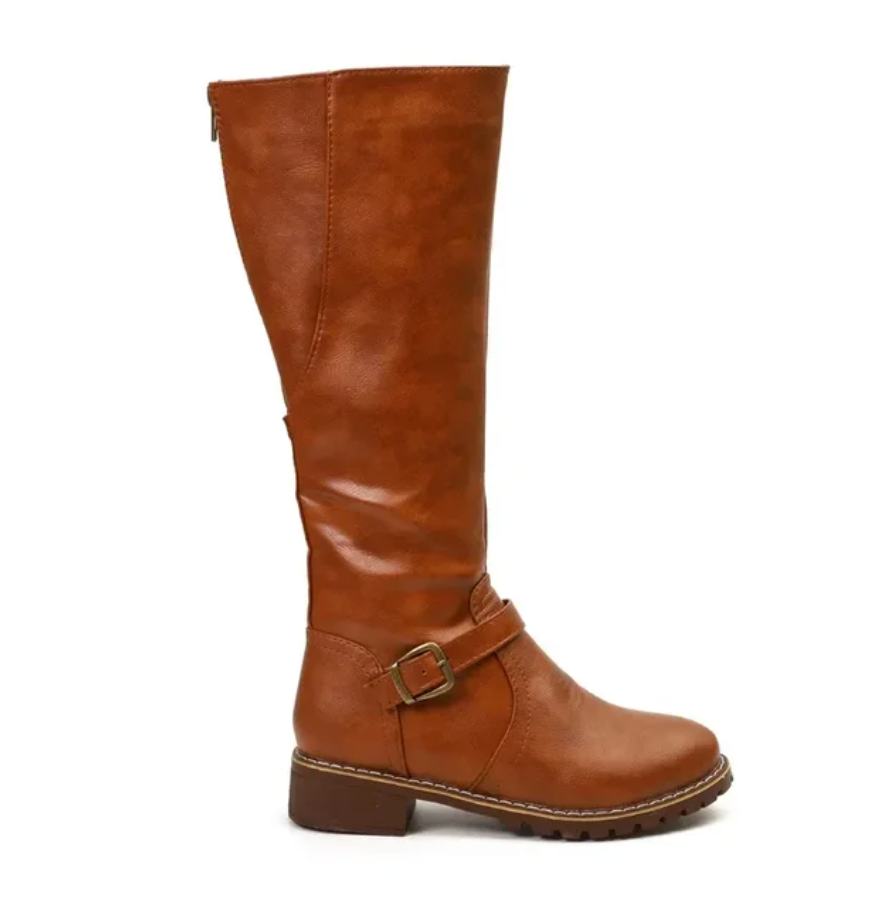 Stylish Women's Knee-High Leather Boots