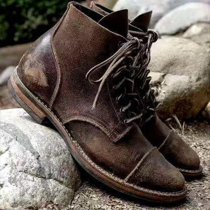 Botas de invierno para hombre con cordones