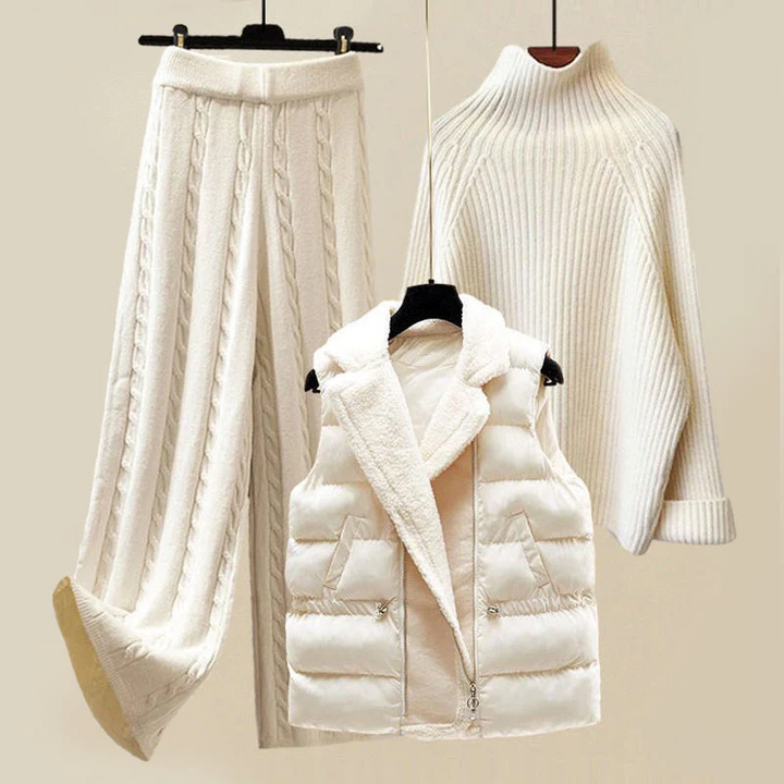 Women’s Winter Cozy Three Piece Loungewear Set