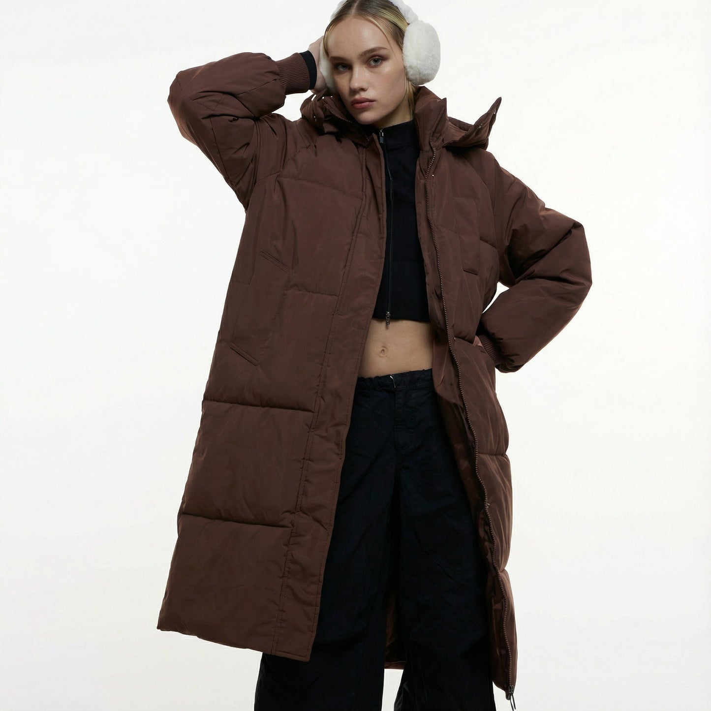 Classic Hooded Long Puffer Coat