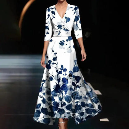 Chic Dress with Floral Print