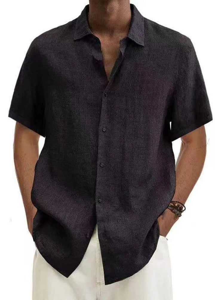 Camisa de botones relajada