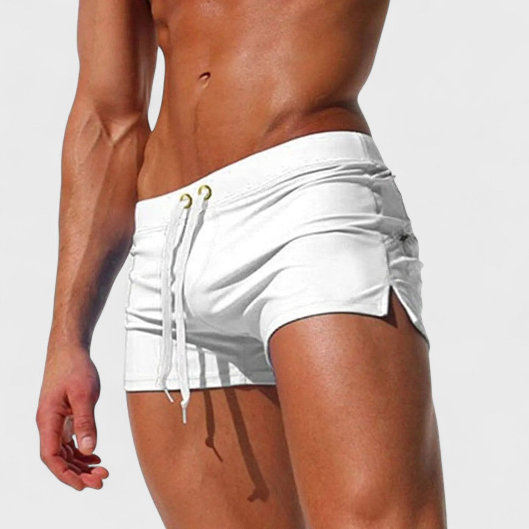 Men's Low Rise Drawstring Swim Shorts