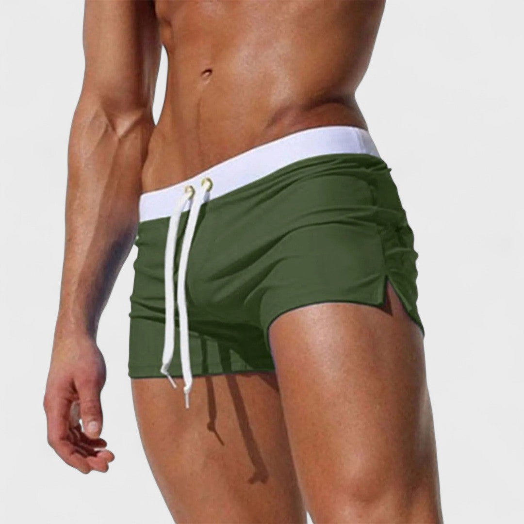 Men's Low Rise Drawstring Swim Shorts