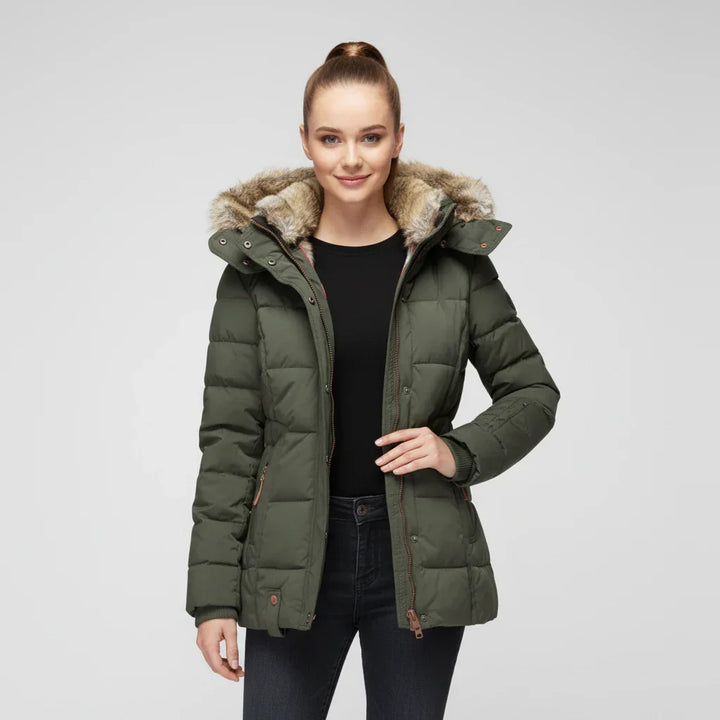 Women's Hooded Quilted Puffer Jacket