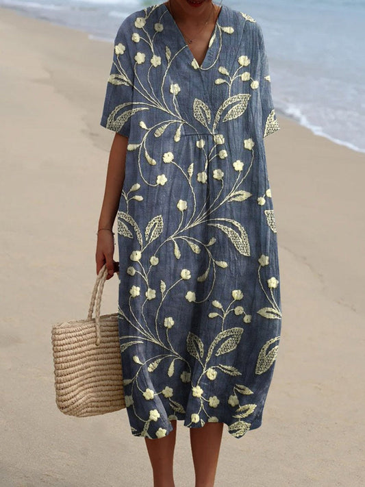 Vintage Inspired Floral Dress