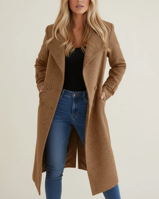 Women’s Long Double Breasted Winter Coat