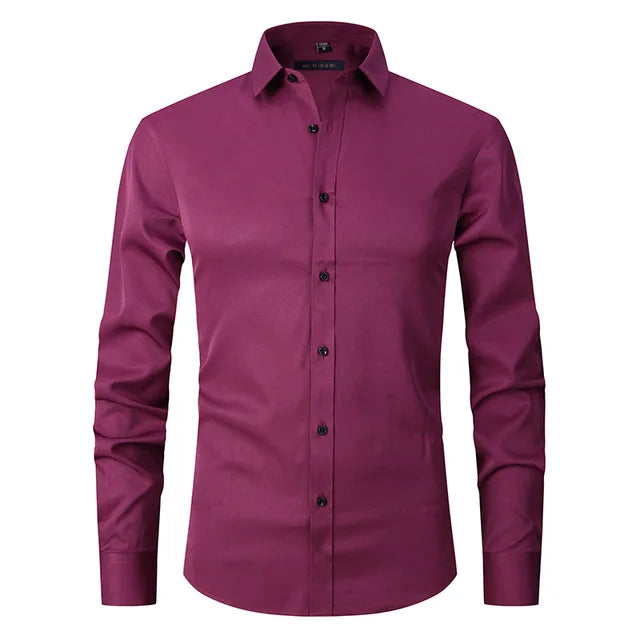 Men's Slim-Fit Button-Down Shirt