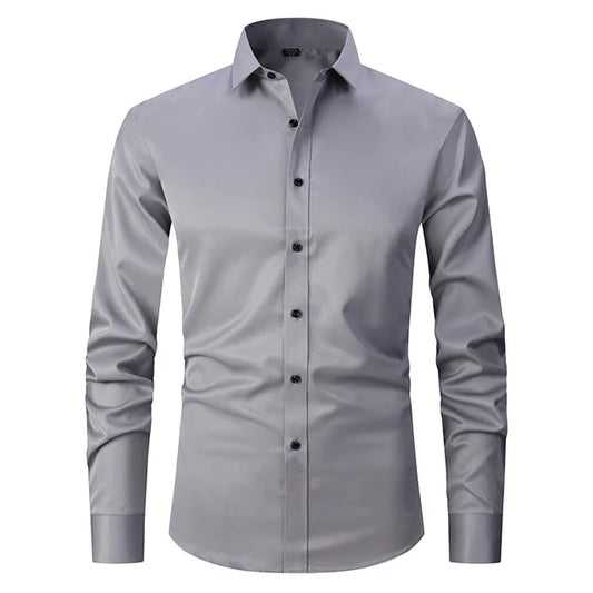 Men's Slim-Fit Button-Down Shirt