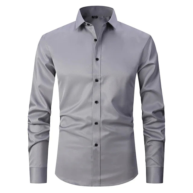 Men's Slim-Fit Button-Down Shirt