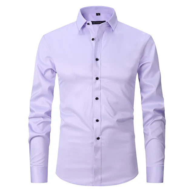 Men's Slim-Fit Button-Down Shirt